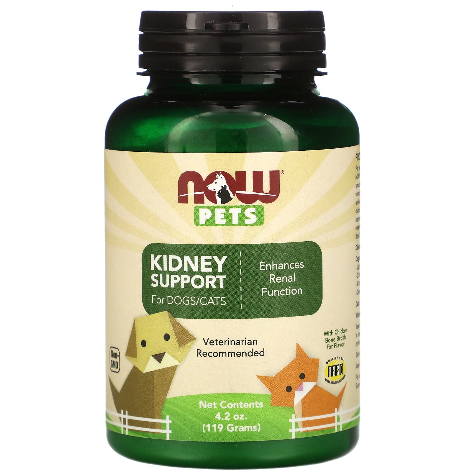 Now Foods, Pets, Kidney Support for Dogs/Cats, 4.2 Oz UPC 733739043085 | HiLife Vitamins